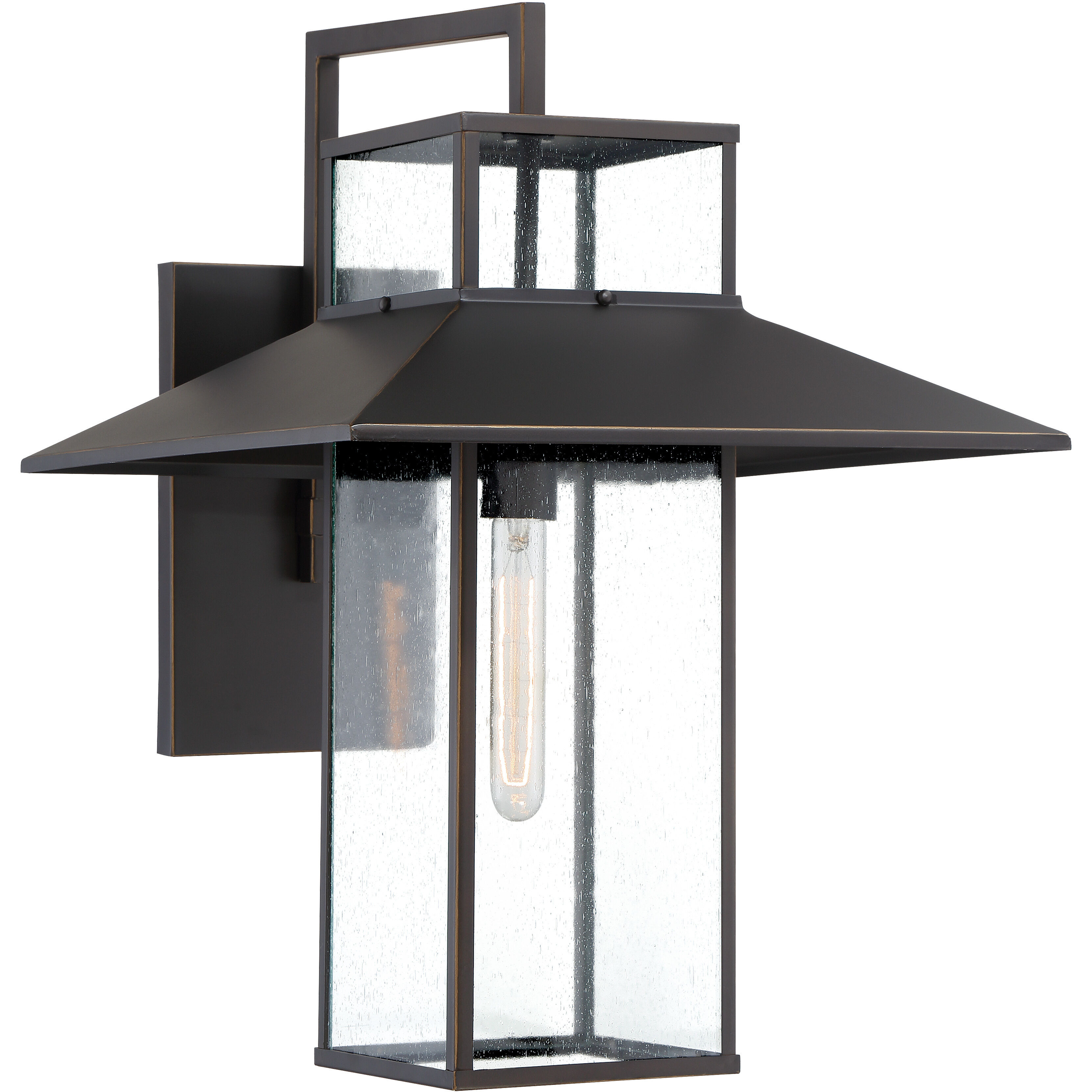 Danforth Park 1 Light 22 inch Oil Rubbed Bronze/Gold Outdoor Wall Mount, Great Outdoors