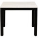 Parson 22 X 18 inch White Marble End Table