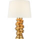 Julie Neill Karissa 28.75 inch 15 watt Antique Gold Leaf Table Lamp Portable Light, Medium