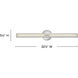 Georgette LED 32.25 inch Polished Nickel Vanity Light Wall Light