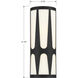 Royston Bath Sconce Wall Light in Black