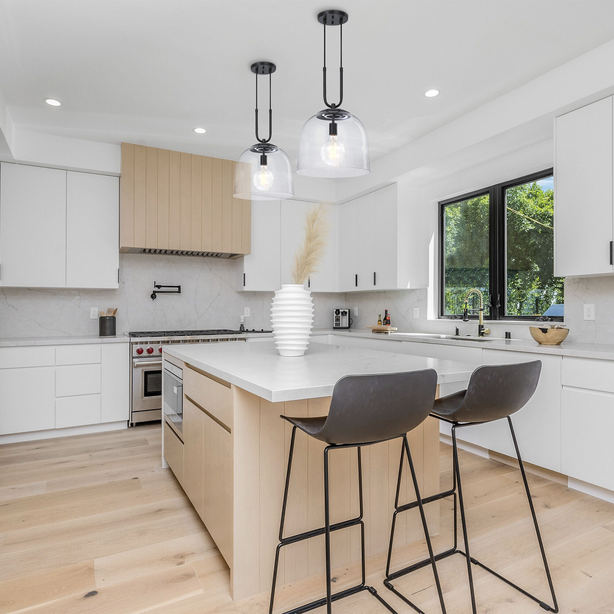 Astra LED 14 inch Matte Black Down Pendant Ceiling Light