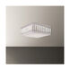 Signature Legacy Quantum 4 Light 12 inch Stainless Steel Flush Mount Ceiling Light