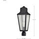 Lawrence 1 Light 22.75 inch Matte Black Outdoor Post Light