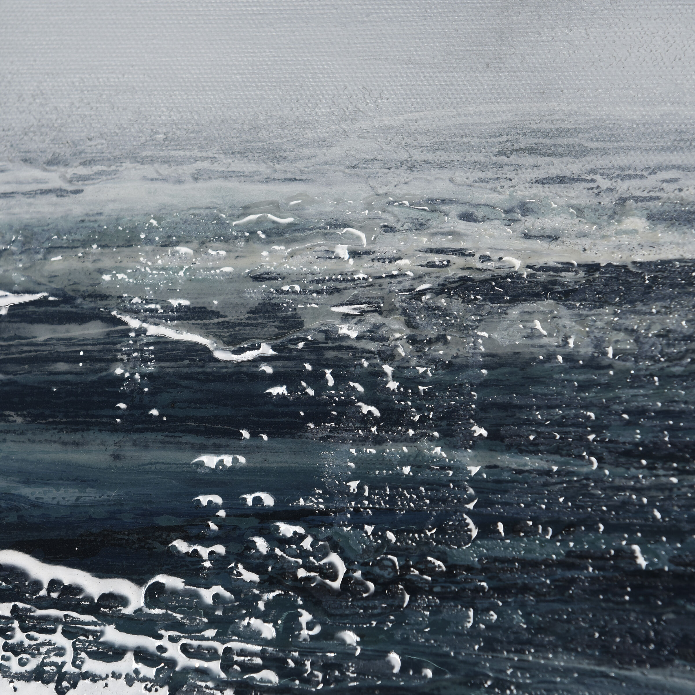 Crashing Blue and White Wall Art