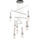 Link 10 Light 35 inch Sterling Mobile Pendant Ceiling Light in Clear Bubble