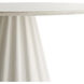 Rinny 60 inch White and White Gesso Dining Table, Large