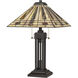 Stevie 24 inch 75 watt Western Bronze Table Lamp Portable Light