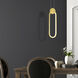 Pulley LED 4 inch Satin Gold Mini Pendant Ceiling Light