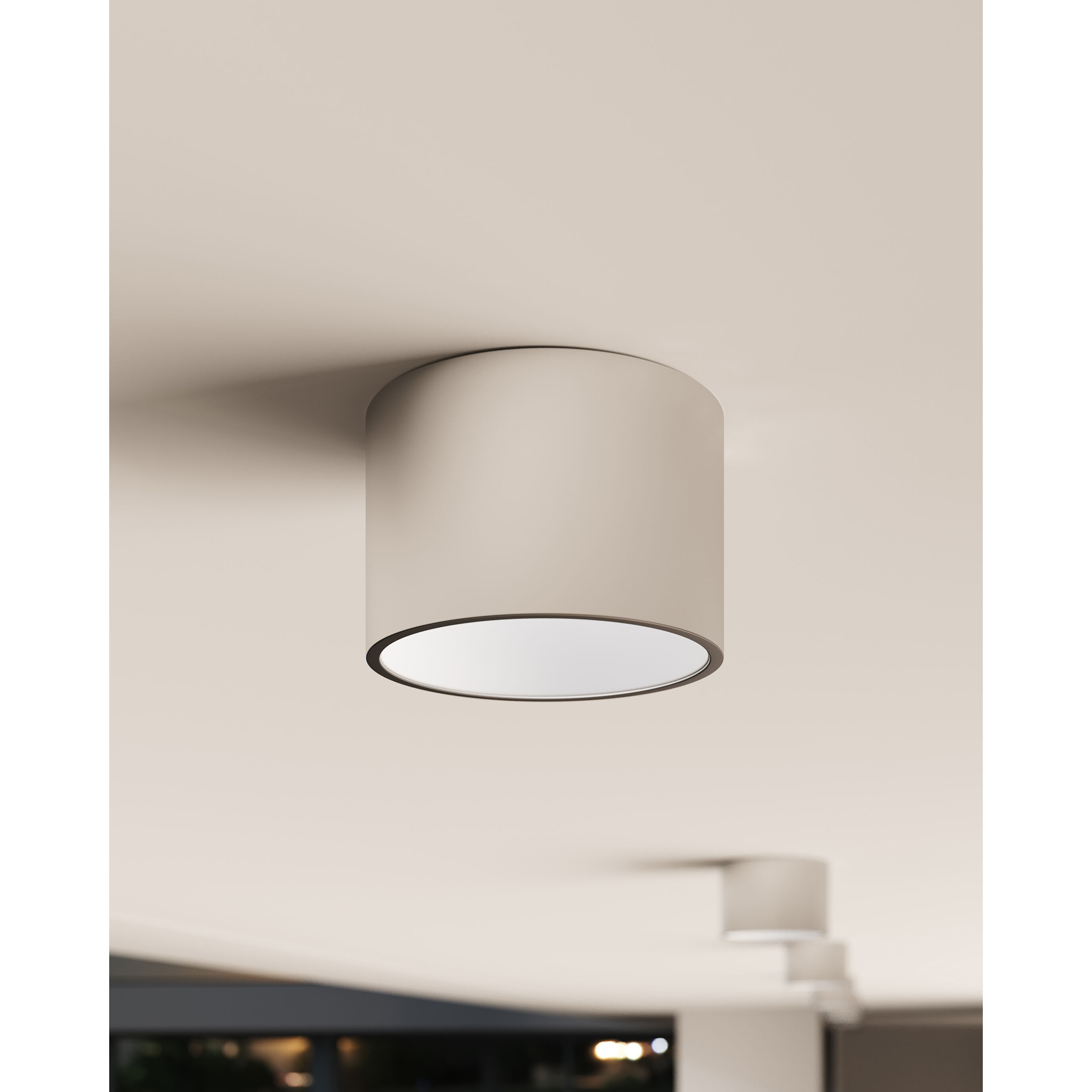 Ilios LED 6 inch Dove Gray Surface Mount Ceiling Light