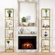Canberrn 82 X 21.75 inch Gold Etagere