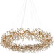 Crystal Bud 24 Light 57.5 inch Brass Ring Chandelier Ceiling Light, Grande
