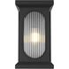 Sevyn 1 Light 17 inch Black Outdoor Wall Sconce