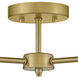 Julep LED 20 inch Lacquered Brass Foyer Light Ceiling Light, Semi-Flush Mount