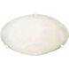 Malaga 3 Light 16 inch White Flush Mount Ceiling Light in Marble
