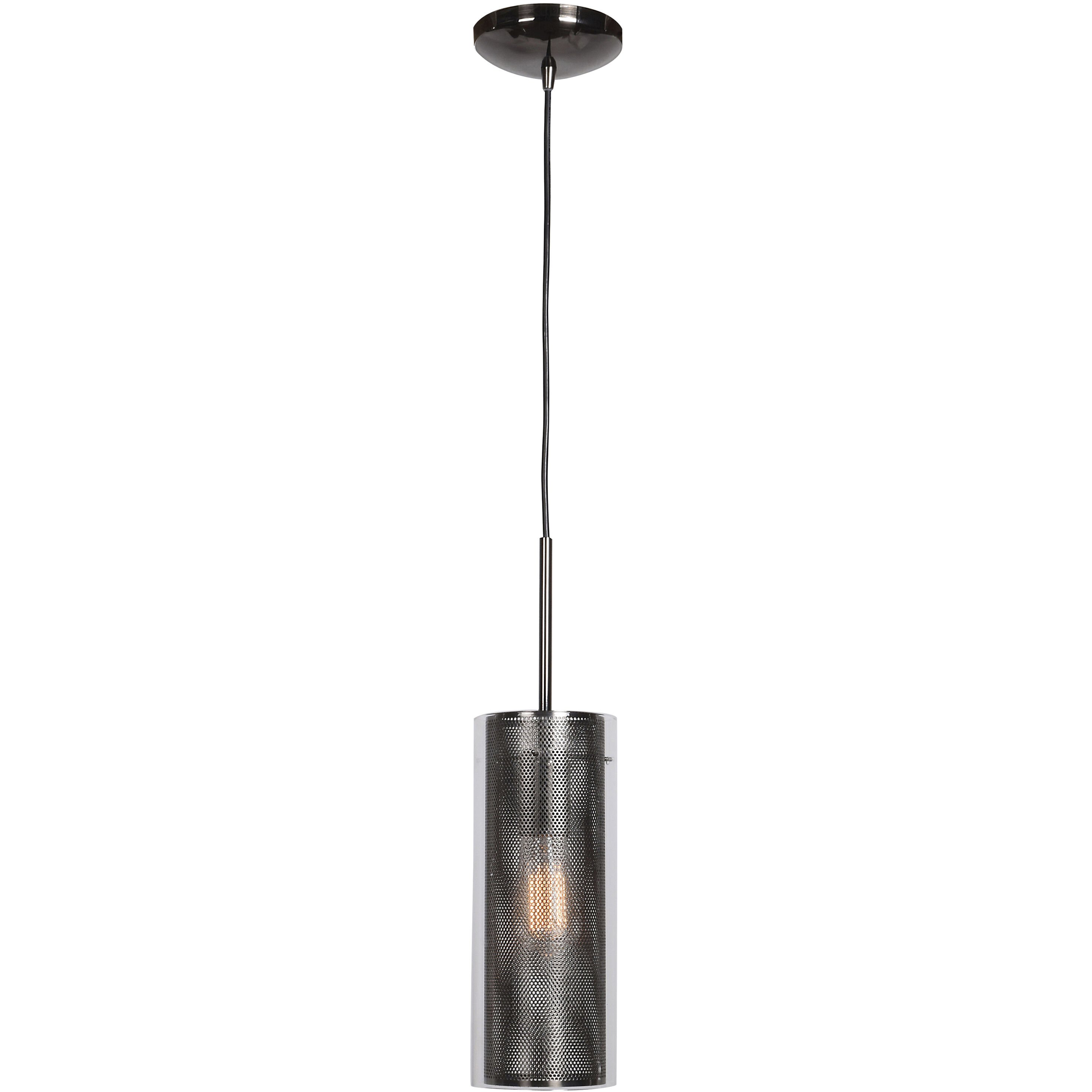 Multis 1 Light 5.25 inch Black Chrome Pendant Ceiling Light