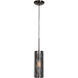 Multis 1 Light 5.25 inch Black Chrome Pendant Ceiling Light