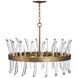 Revel LED 28 inch Burnished Gold Chandelier Ceiling Light
