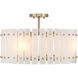 Bardon 4 Light 20.75 inch Celeste Brass Semi-Flush Ceiling Light