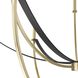 Sussex 9 Light 40.25 inch Champagne Gold and Black Chandelier Ceiling Light