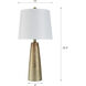 Signature 25.25 inch 60 watt Golden Copper with Brussels White Table Lamp Portable Light