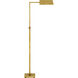 Suzanne Kasler Adley 34 inch 6.5 watt Hand-Rubbed Antique Brass Adjustable Pharmacy Floor Lamp Portable Light