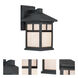 Signature 1 Light 11 inch Black Outdoor Wall Light