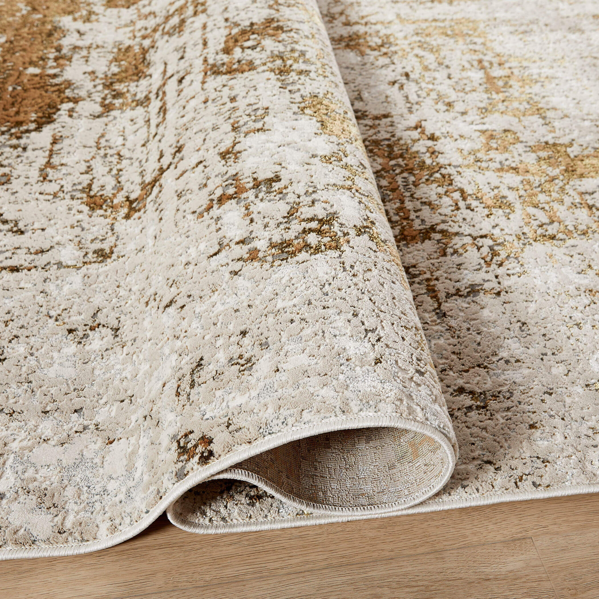 Artema 130 X 94 inch Gold Rug in 8 x 11