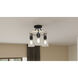 Kingsbridge 3 Light 16 inch Earth Black Semi-Flush Mount Ceiling Light
