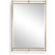Ripoll 45.75 X 31.25 inch Antique Brass and Amber Acrylic Mirror