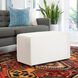 Universal Atlantis White Outdoor Bench with Slipcover