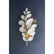Marabec 3 Light 10.75 inch Vintage Gold Leaf and White Plaster Wall Sconce Wall Light