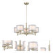 Signature 5 Light 26 inch Satin Nickel Chandelier Ceiling Light