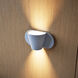 Kaliko LED 5 inch Textured White Indoor-Outdoor Sconce