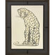 Golden Cheetah Black and Metallic Framed Art, The Studio