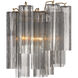 Addis Bath Wall Light in Aged Brass, Smoke