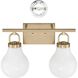 Mansfield 2 Light 16 inch Champagne Gold Vanity Light Wall Light