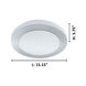 Carpi 1 LED 15.15 inch Brushed Aluminum Flush Mount Ceiling Light