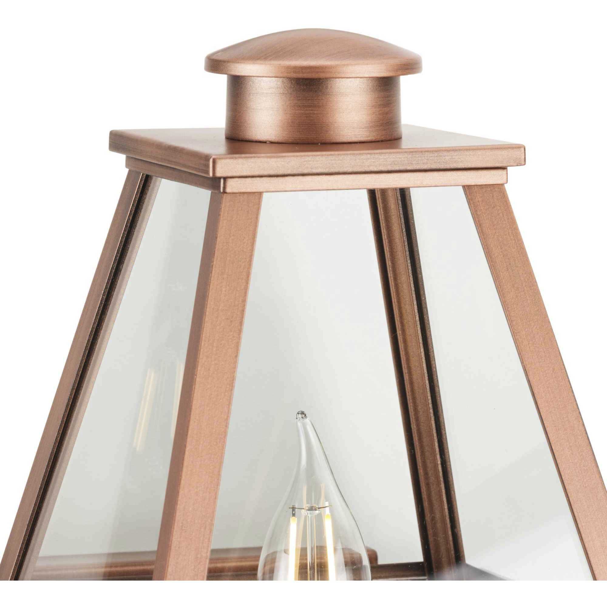 Bradshaw 1 Light 18.12 inch Antique Copper Outdoor Wall Lantern, Design Series