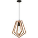 Gem 1 Light 9.75 inch Espresso Pendant Ceiling Light
