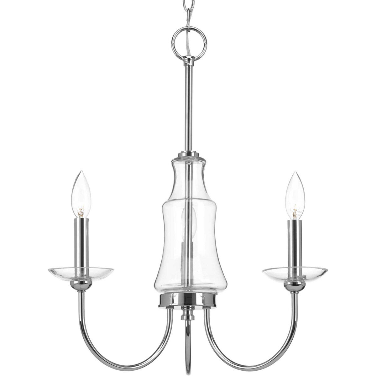 Litchfield 3 Light 19.38 inch Polished Chrome Chandelier Ceiling Light