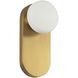Alora Mood Ariel 1 Light 5.63 inch Brushed Gold Wall/Vanity Light Wall Light