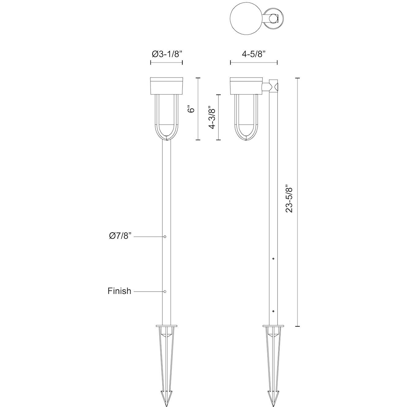 Davy 12 9.00 watt Black Pathway Light