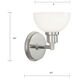 Whitman Sconce Wall Light in Polished Nickel