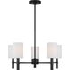 Drew & Jonathan Scott Manor 5 Light 24 inch Midnight Black Chandelier Ceiling Light