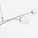 kate spade new york Prescott LED 62.25 inch Polished Nickel Linear Chandelier Ceiling Light in White Glass