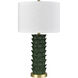 Beckwith 27 inch 150 watt Dark Green Table Lamp Portable Light
