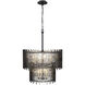 Park Row 10 Light 24 inch Matte Black and French Gold Chandelier Ceiling Light