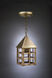 York 1 Light 5 inch Dark Antique Brass Outdoor Ceiling Light in Seedy Marine Glass