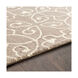 Scott 96 X 29 inch Taupe/Cream Rugs, Rectangle